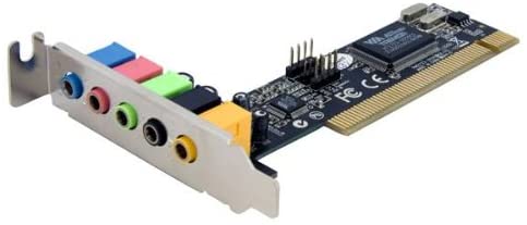 StarTech.com 4 Channel Low Profile PCI Sound Adapter Card AC97 3D Audio Effects PCISOUND4LP.